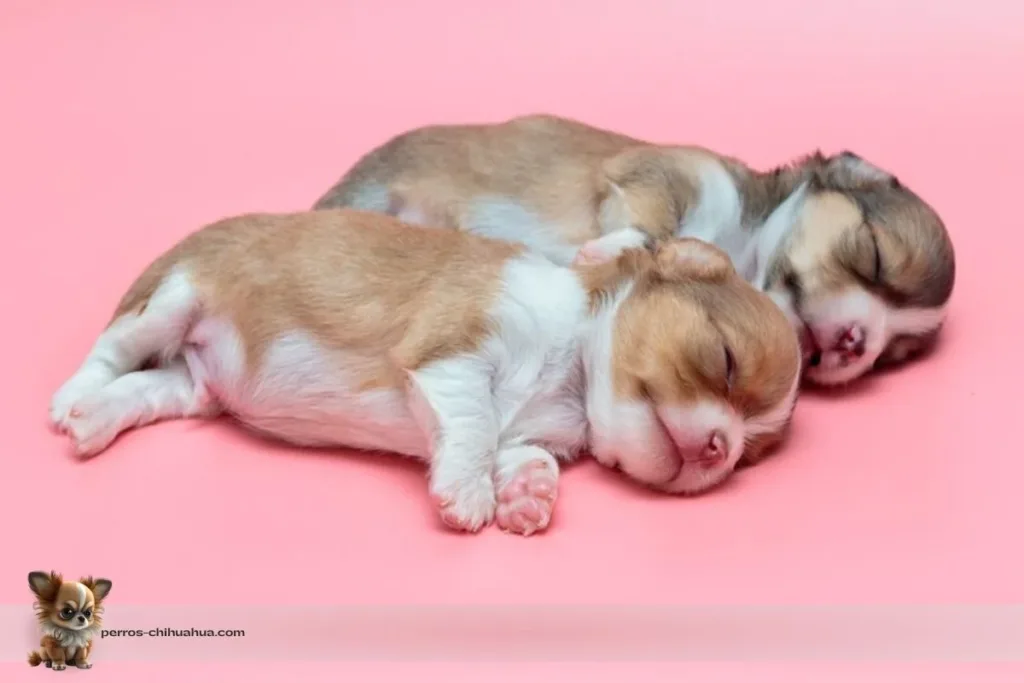 chihuahuas cachorros durmiendo