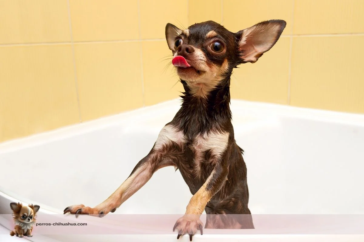 bañar perros chihuahua